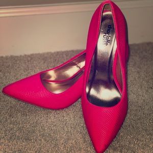 Hot pink heel